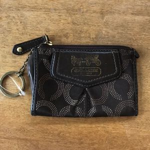 Coach Card Case Wallet in Brown